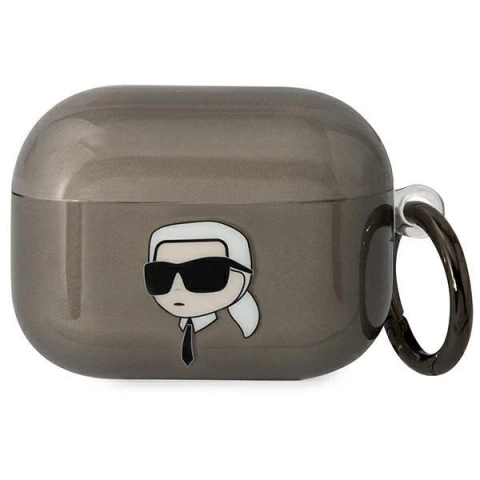 Ochranné pouzdro na sluchátka Karl Lagerfeld pro kryt AirPods Pro black/black Karl`s Head